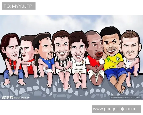 帅气足球明星创意画作素材图集展现运动与艺术的完美结合